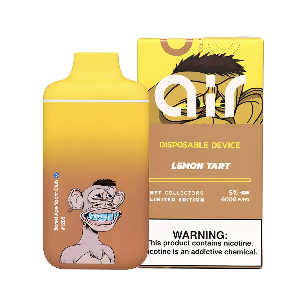 Buy NFT Collection – VIBEZ AIR Lemon Tart (5% Nic) Buy NFT Collection – VIBEZ AIR Lemon Tart (5% Nic)
