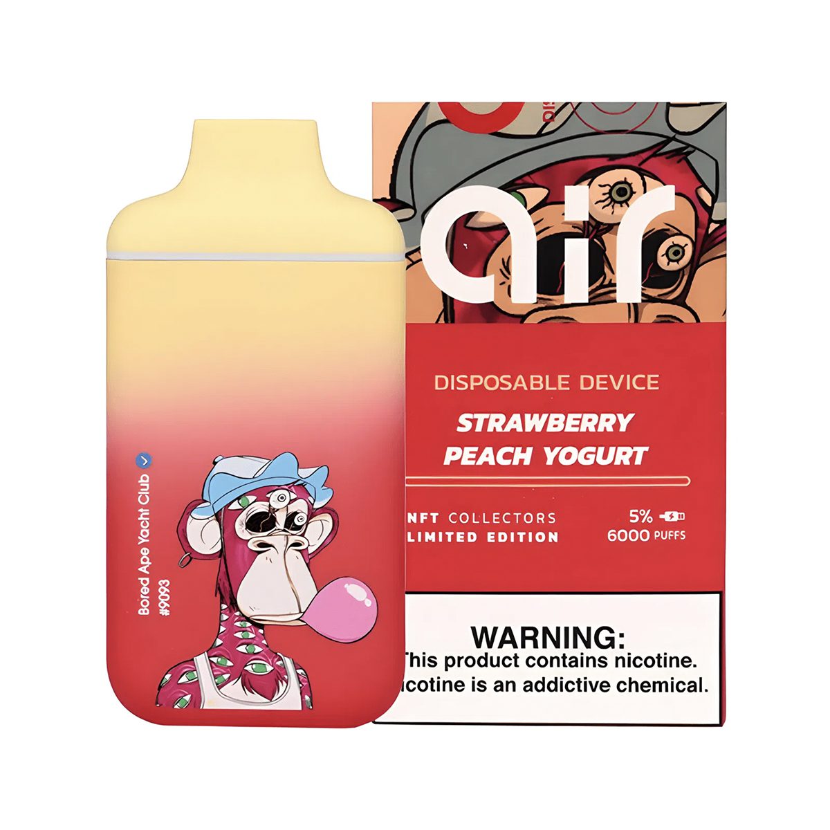 Buy NFT Collection – Vibez Air Strawberry Peach Yogurt (5% Nic) Buy NFT Collection – Vibez Air Strawberry Peach Yogurt (5% Nic)