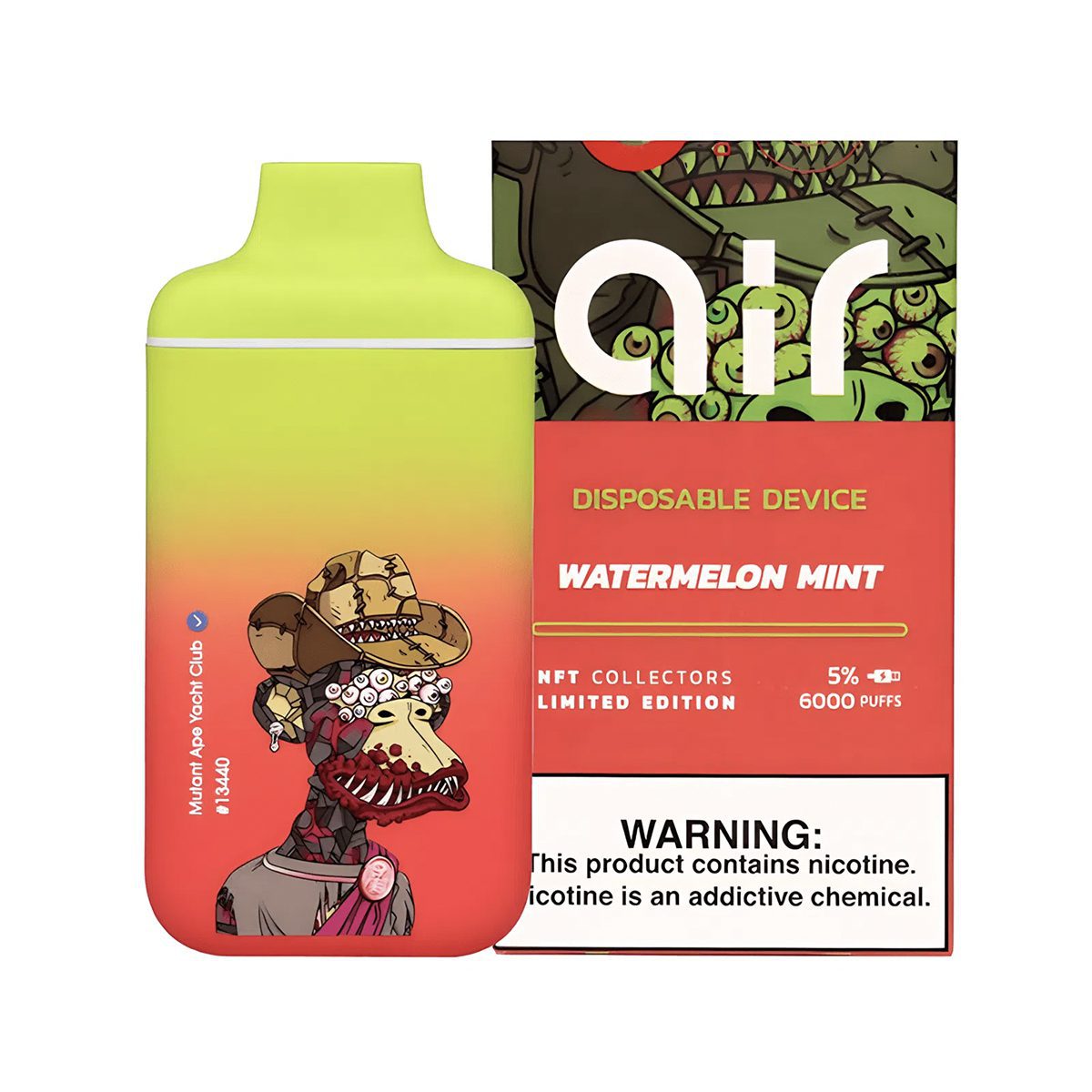 Buy NFT Collection – Vibez Air Watermelon Mint (5% Nic) Buy NFT Collection – Vibez Air Watermelon Mint (5% Nic)