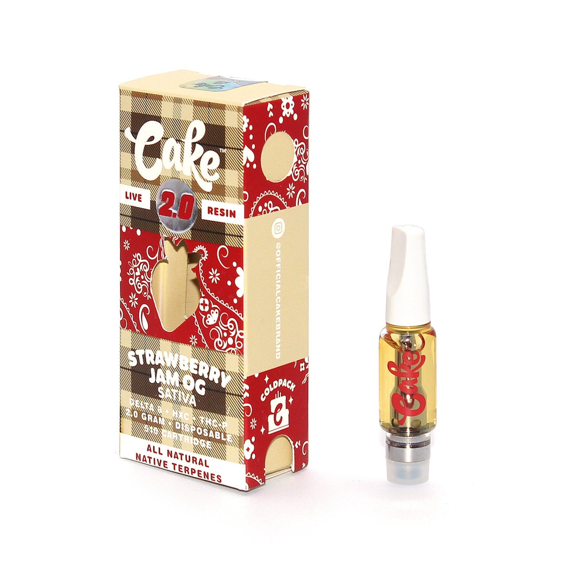 Cake Cold Pack Live Resin Cartridge - 2000mg Cake Cold Pack Live Resin Cartridge - 2000mg
