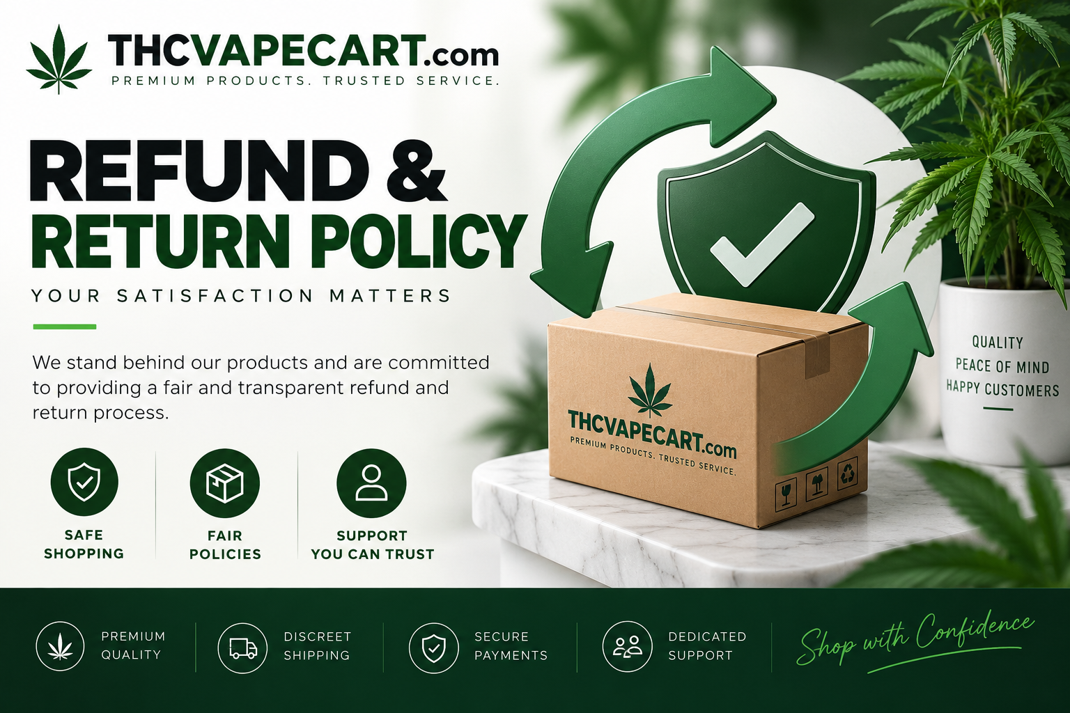 THCVapeCart Refund and Return Policy